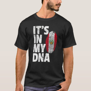 Es ist in meiner DNA Peru-Flagge Souvenir T-Shirt