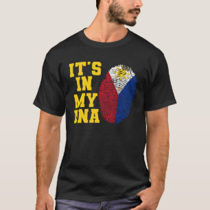 Es ist in meiner DNA Philippinische Flagge geschni T-Shirt