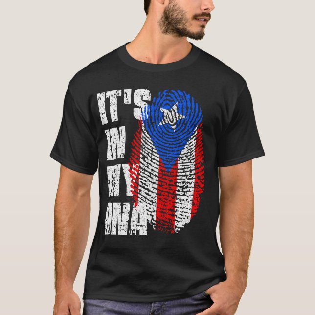 ES IST IN MEINER DNA Puerto Rico Flag Boy Girl Ges T-Shirt (Vorderseite)