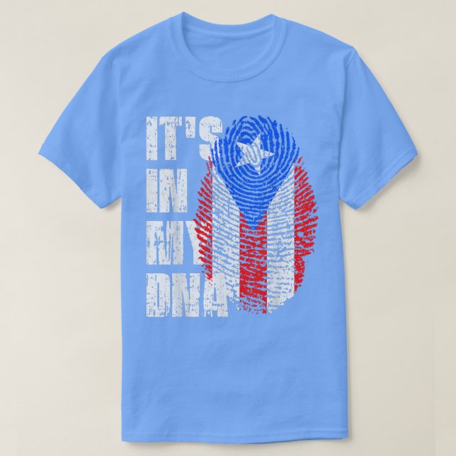 ES IST IN MEINER DNA Puerto Rico Flag Puerto Rico T-Shirt (Design vorne)