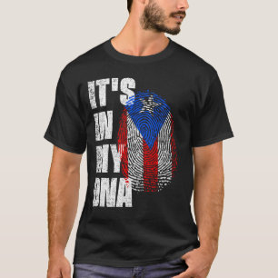 ES IST IN MEINER DNA Puerto Rico Flag T-Shirt