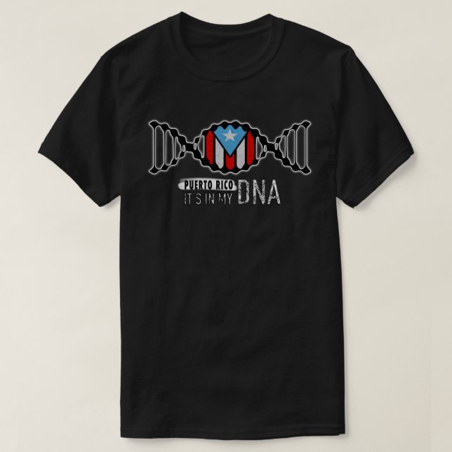 Es ist in meiner DNA Puerto Rico T - Shirt (Design vorne)