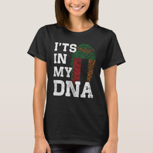 Es ist in meiner DNA Sambischer Fingerabdruck Stol T-Shirt
