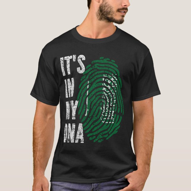 ES IST IN MEINER DNA, Saudi-Arabien Fahne Männer F T-Shirt (Vorderseite)