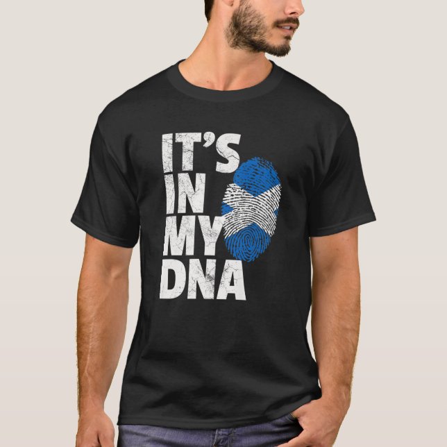 Es ist in meiner DNA Schottische Flagge Offizielle T-Shirt (Vorderseite)