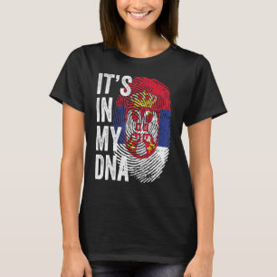 Es Ist In Meiner Dna Serbien-Flagge Serbische Fußb T-Shirt