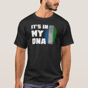 Es ist in meiner DNA Sierra Leone Flag Fingerprint T-Shirt