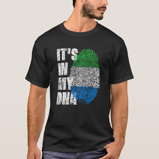 ES IST IN MEINER DNA, Sierra Leone Flag Sierra Leo T-Shirt (Vorderseite)