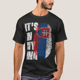 ES IST IN MEINER DNA Slowakei-Flagge Junge Mädchen T-Shirt