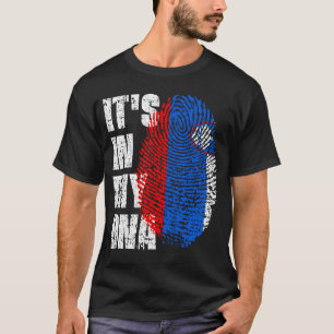 ES IST IN MEINER DNA Slowenien Flagge Junge Mädche T-Shirt