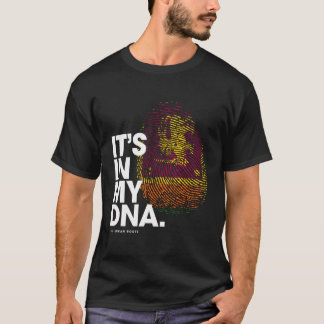 Es ist in meiner DNA-Sri Lanka-Flagge, Sri Lankas- T-Shirt
