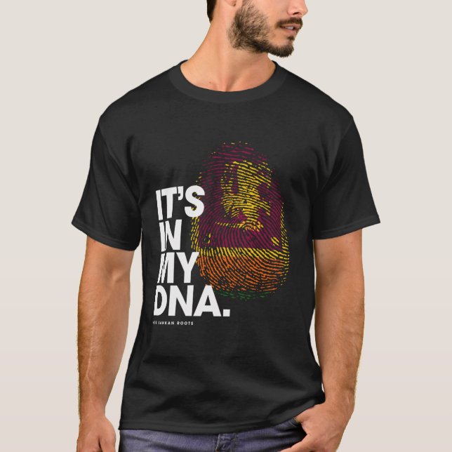 Es ist in meiner DNA-Sri Lanka-Flagge, Sri Lankas- T-Shirt (Vorderseite)