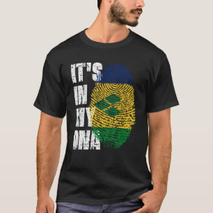 ES IST IN MEINER DNA St Vincent & Grenadines Flag T-Shirt