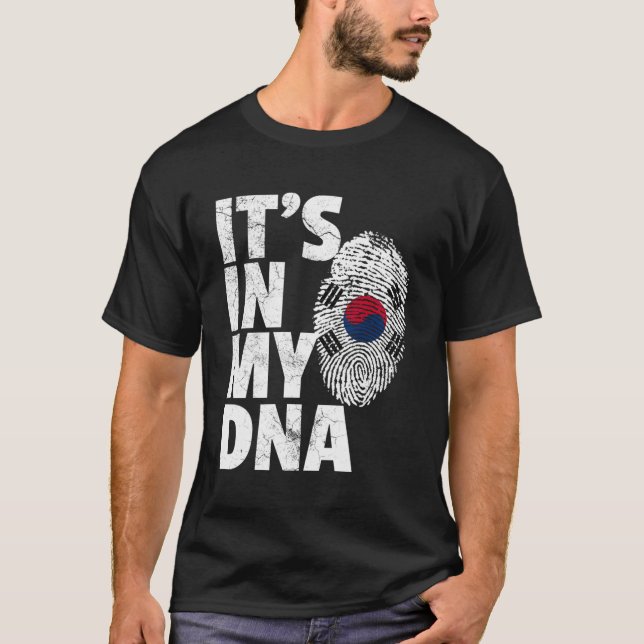 Es ist in meiner DNA Südkorea Flag T Shirt Gif (Vorderseite)