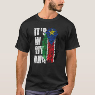 Es ist in meiner DNA-Südsudan-Flagge Südsudanesisc T-Shirt