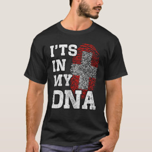 Es ist in meiner DNA Swiss Fingerprint Proud Schwe T-Shirt