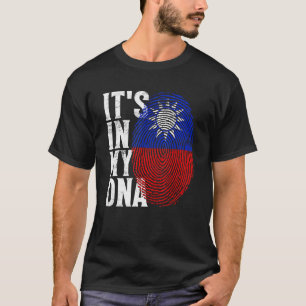 Es ist in meiner DNA Taiwan Flag Fingerprint Taiwa T-Shirt