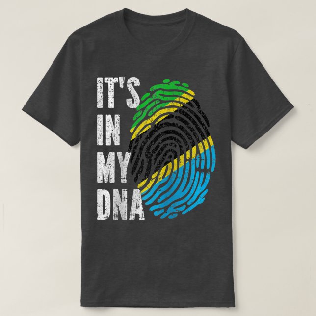 ES IST IN MEINER DNA Tansania Flag Tansania Raglan T-Shirt (Design vorne)