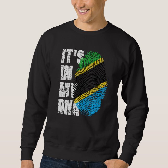 Es ist in meiner DNA-Tansania-Flagge Tansanias Sweatshirt (Vorderseite)