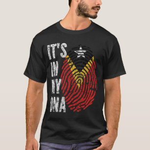 ES IST IN MEINER DNA Timor-Leste Fahne Männer Frau T-Shirt