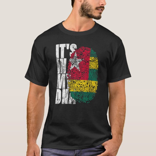 Es ist in meiner DNA-Togo-Grafik für Männer Frauen T-Shirt (Vorderseite)