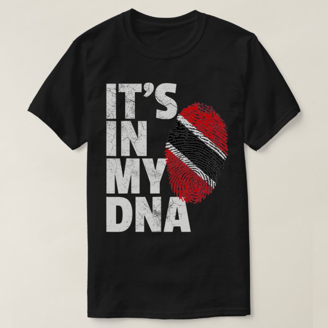 ES IST IN MEINER DNA, Trinidad und Tobago Flag Pri T-Shirt (Design vorne)