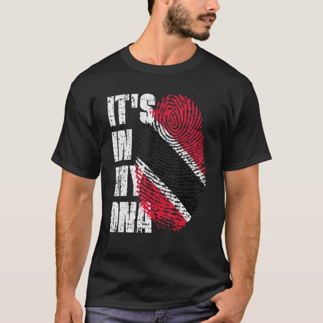 Es ist in meiner DNA Trinidad und Tobago Flag Trin T-Shirt (Vorderseite)