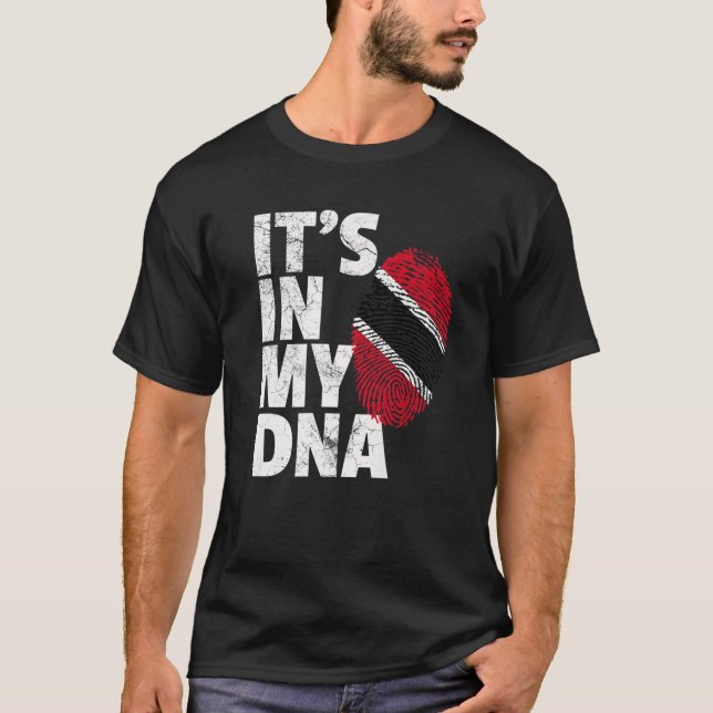 Es ist in meiner DNA Trinidad und Tobago Flag Weih T-Shirt (Vorderseite)