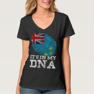 Es Ist In Meiner Dna Tuvalu Landesflagge Gene Vint T-Shirt