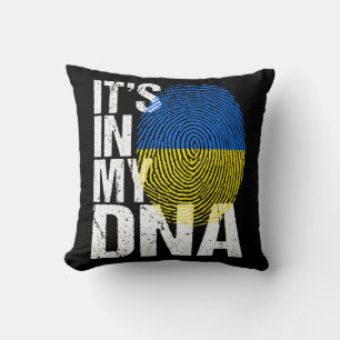 Es ist in meiner DNA Ukraine ukrainische Flag Retr Kissen
