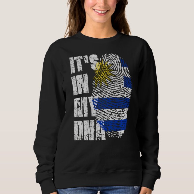 Es ist in meiner Dna Uruguay-Flagge Uruguayan Sweatshirt (Vorderseite)