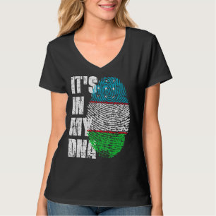 Es ist in meiner DNA-Usbekistans-Flagge Usbekistan T-Shirt