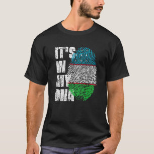 ES IST IN MEINER DNA Usbekistans Flagge Usbekistan T-Shirt