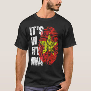 Es ist in meiner DNA Vietnam-Flagge Vietnams T-Shirt