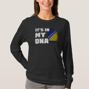 Es ist in meiner DNS Bosnien Flag Fingerprint Männ T-Shirt