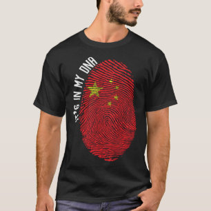 Es ist in meiner DNS-China-Flagge Fingerabdruck T-Shirt