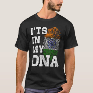 Es ist in meiner DNS indische Fingerprint-Indische T-Shirt