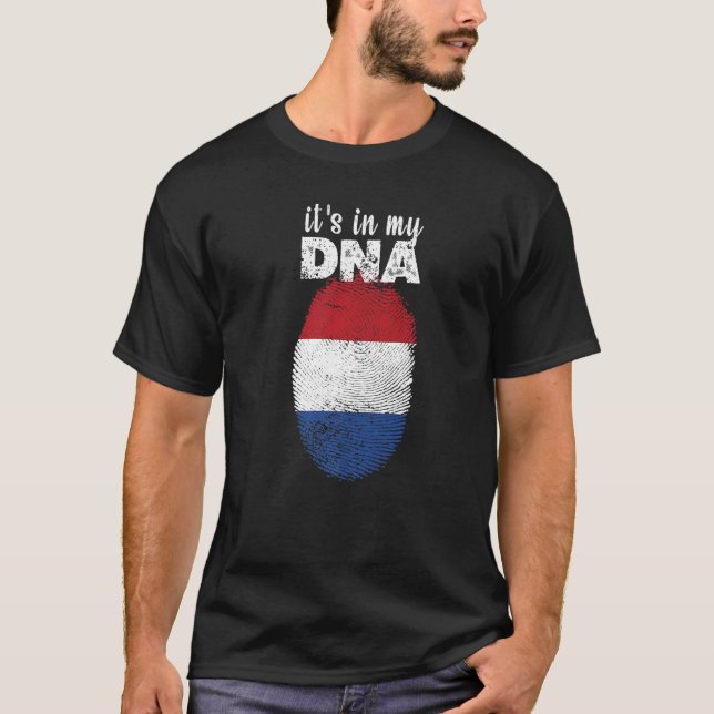 Es ist in meiner DNS Niederländische Flagge Proud  T-Shirt (Vorderseite)