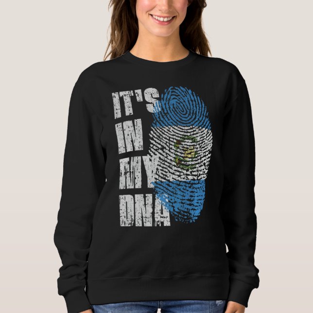 Es ist in meiner guatemaltekischen DNA-Flagge Guat Sweatshirt (Vorderseite)