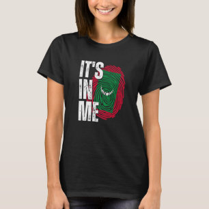 Es ist in mir Malediven-Flagge Fingerabdruck Maled T-Shirt