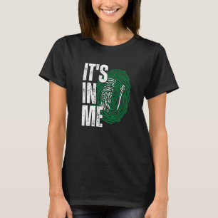 Es ist in mir Saudi-Arabien Flagge Fingerabdruck S T-Shirt