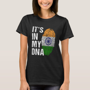 Es ist in My DNA indian Pride india Flag Männer Fr T-Shirt