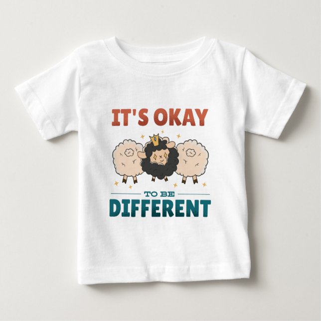 Es ist in Ordnung, anders eingeladen zu sein Baby T-shirt (Vorderseite)