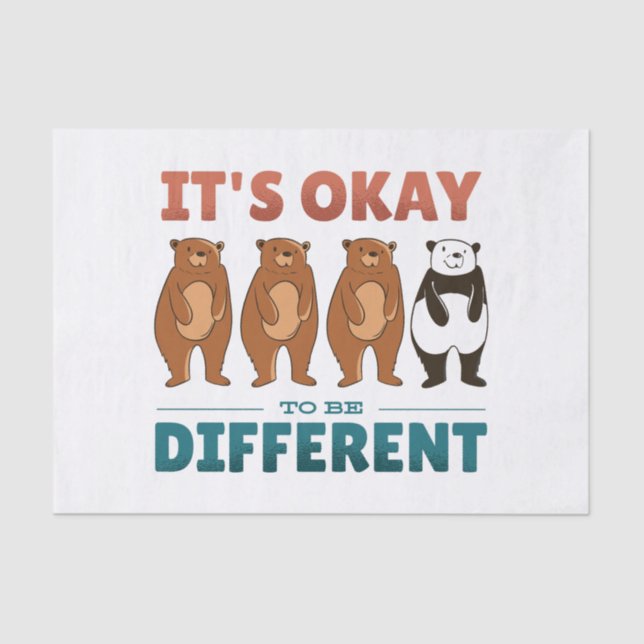 Es ist in Ordnung, dass es anders ist, Napkins ein Seidenpapier (Vorderseite)