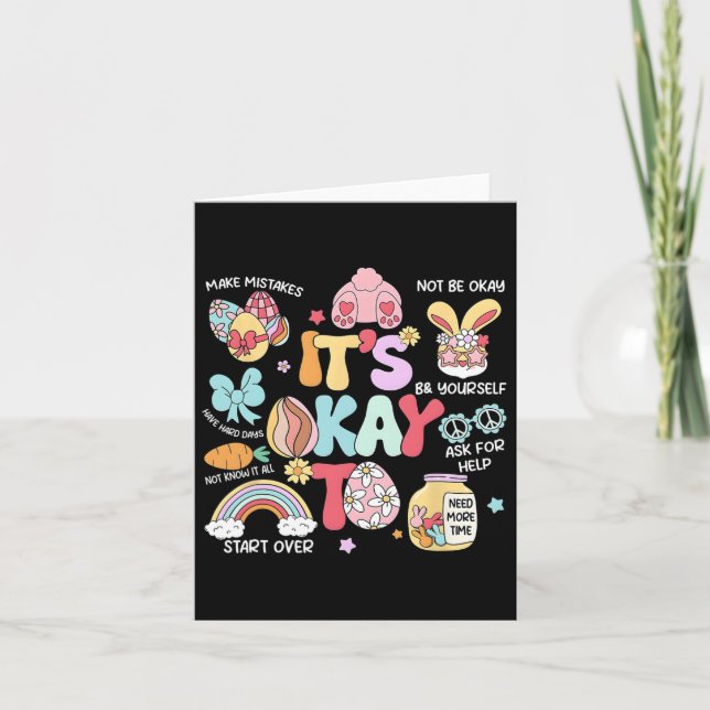 Es ist in Ordnung, ein paar Fehler zu machen Oster Karte (Vorderseite)