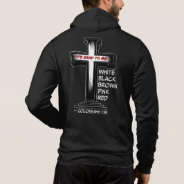 "Es ist in Ordnung, Farbe zu haben" Cross Hoodie