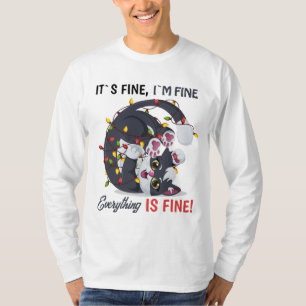 Es ist in Ordnung, ich bin in Ordnung Meme-Katze i T-Shirt