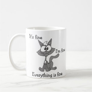 Es ist in Ordnung. Mir geht es gut. Alles ist gut Kaffeetasse