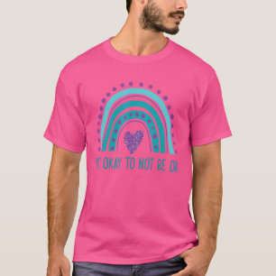 Es ist in Ordnung, nicht Ok Retro Rainbow Suicide T-Shirt
