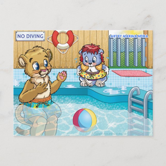 Es ist in Ordnung, Papa Got dich Postkarte (Vorderseite)